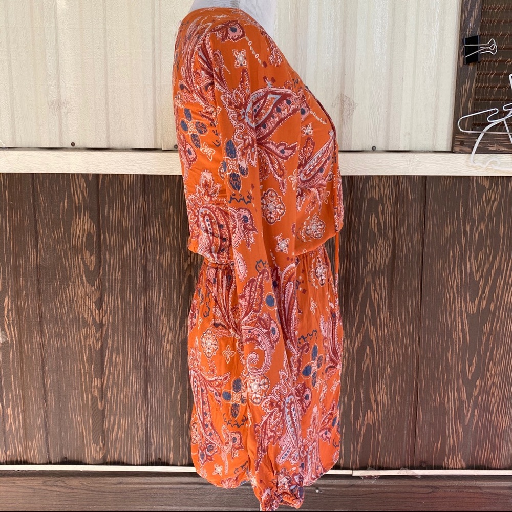 Abercrombie&Fitch long sleeve romper burnt orange - Picture 2 of 8